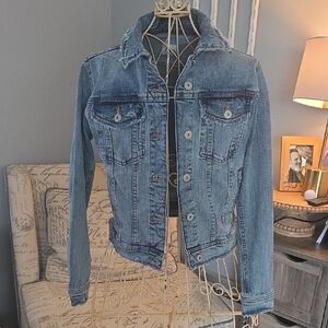 Zara Light Blue Jean Jacket